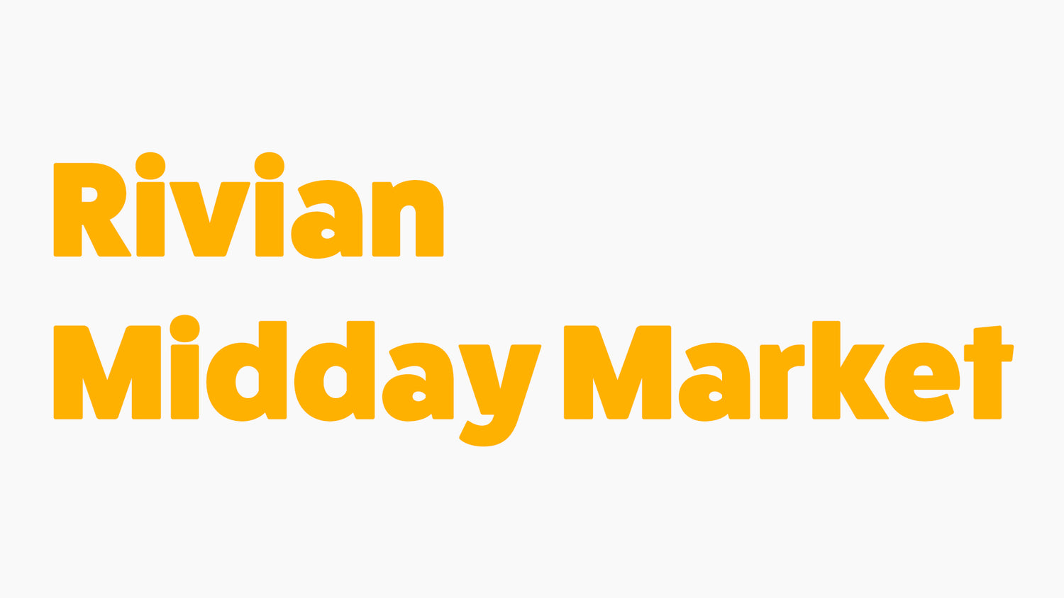 rivian midday market