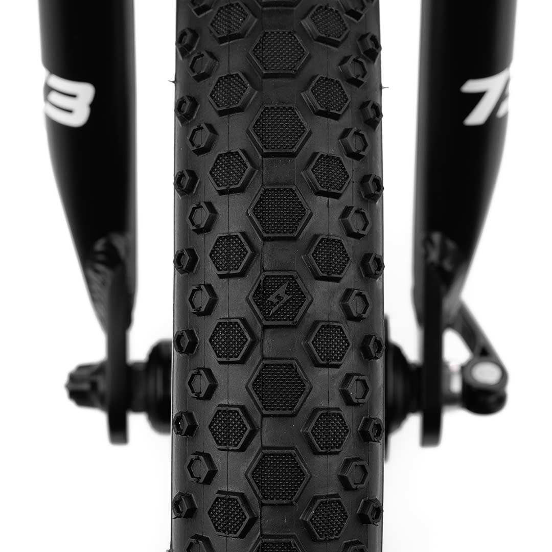 Detail shot of K1D Mega Hex Tire 16in. x 2.4in.