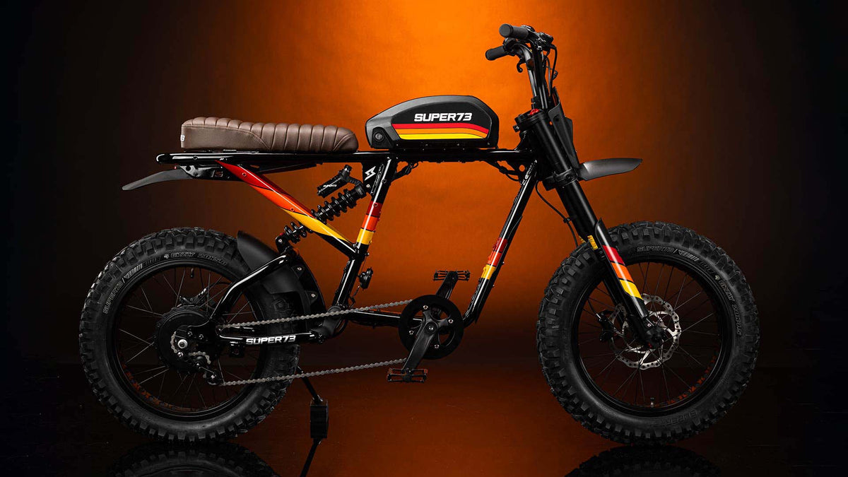 HALO custom Chloe Moretz bike with orange background