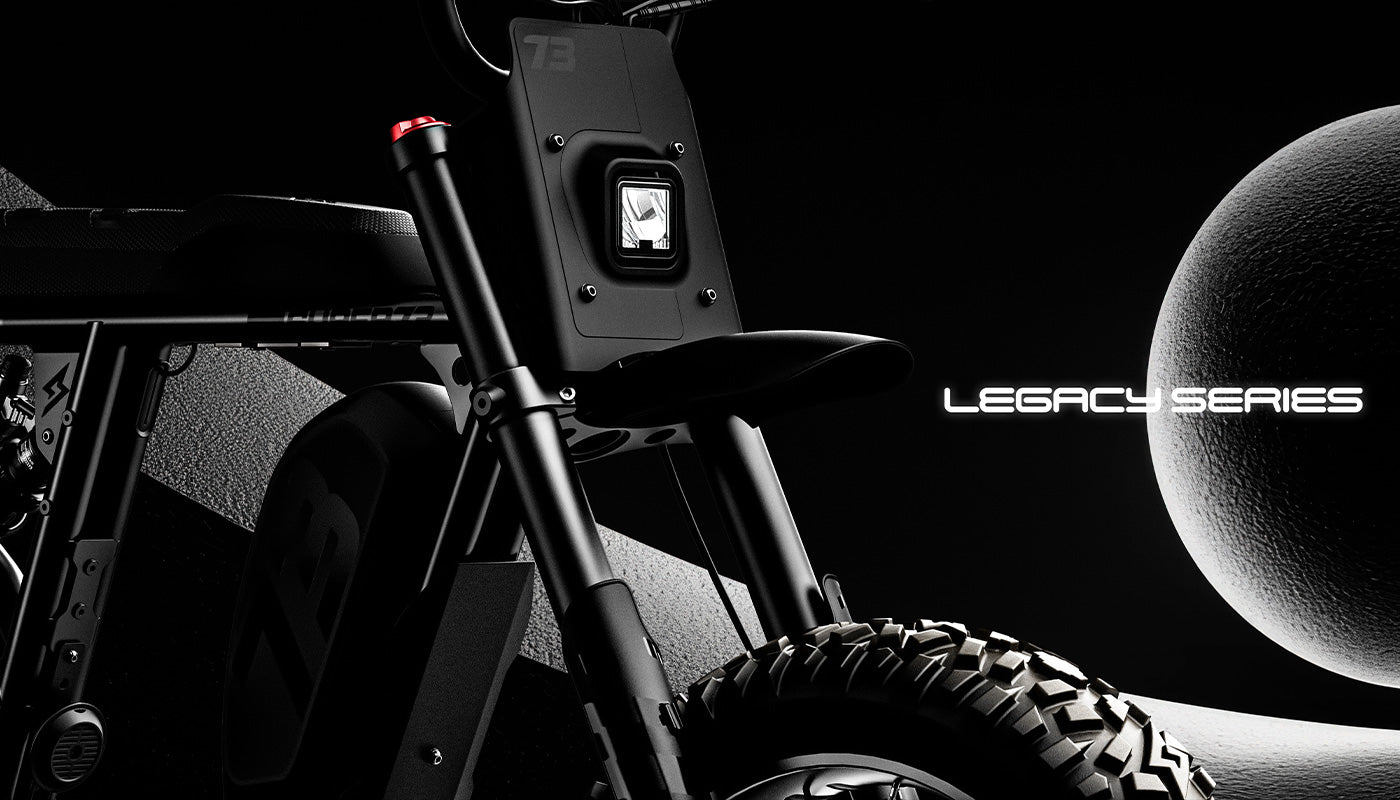 Close-up image of the R Adventure Series SE ebike in promotion of the all-new Legacy Series