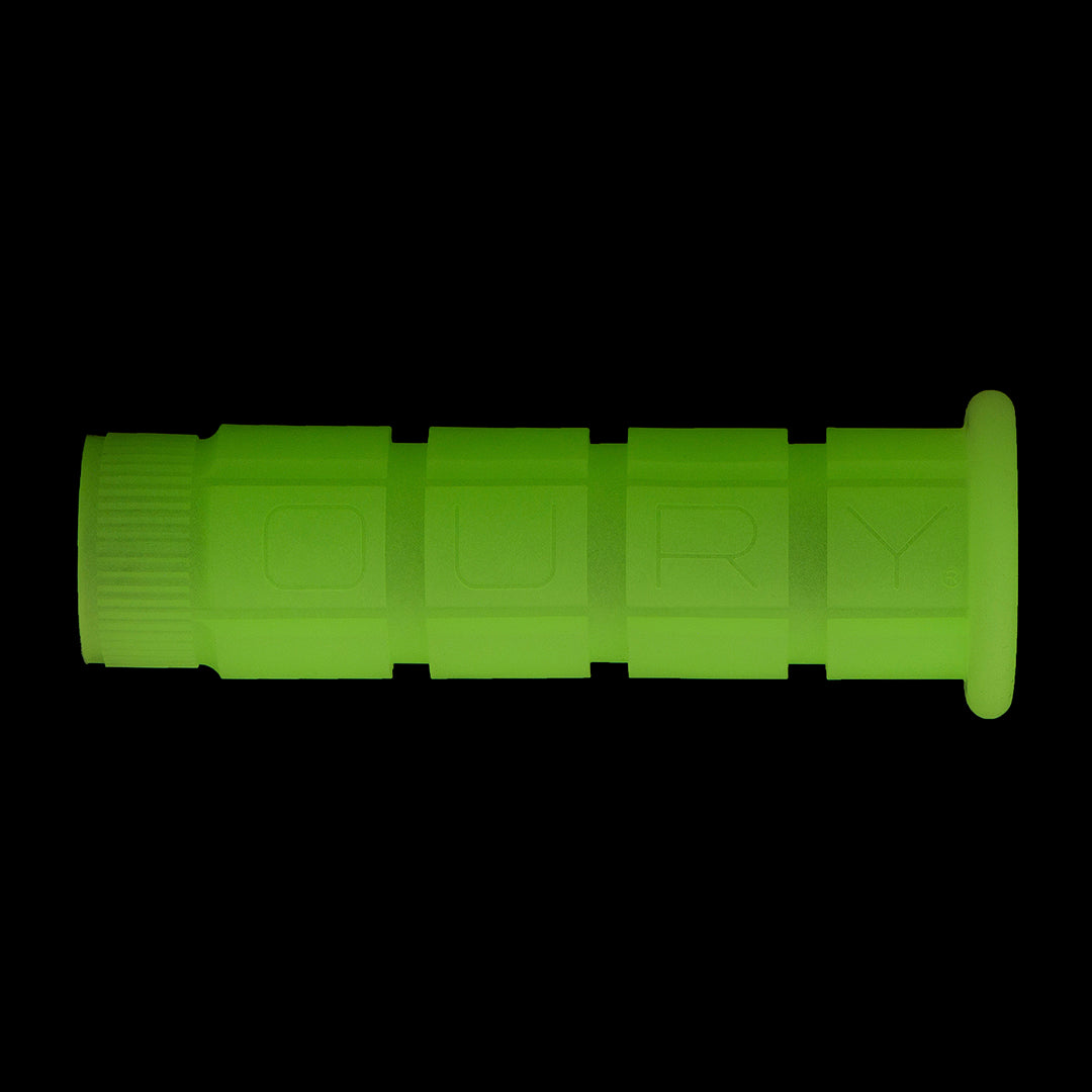 Glow in the dark Single Compound Oury Grips in dark.