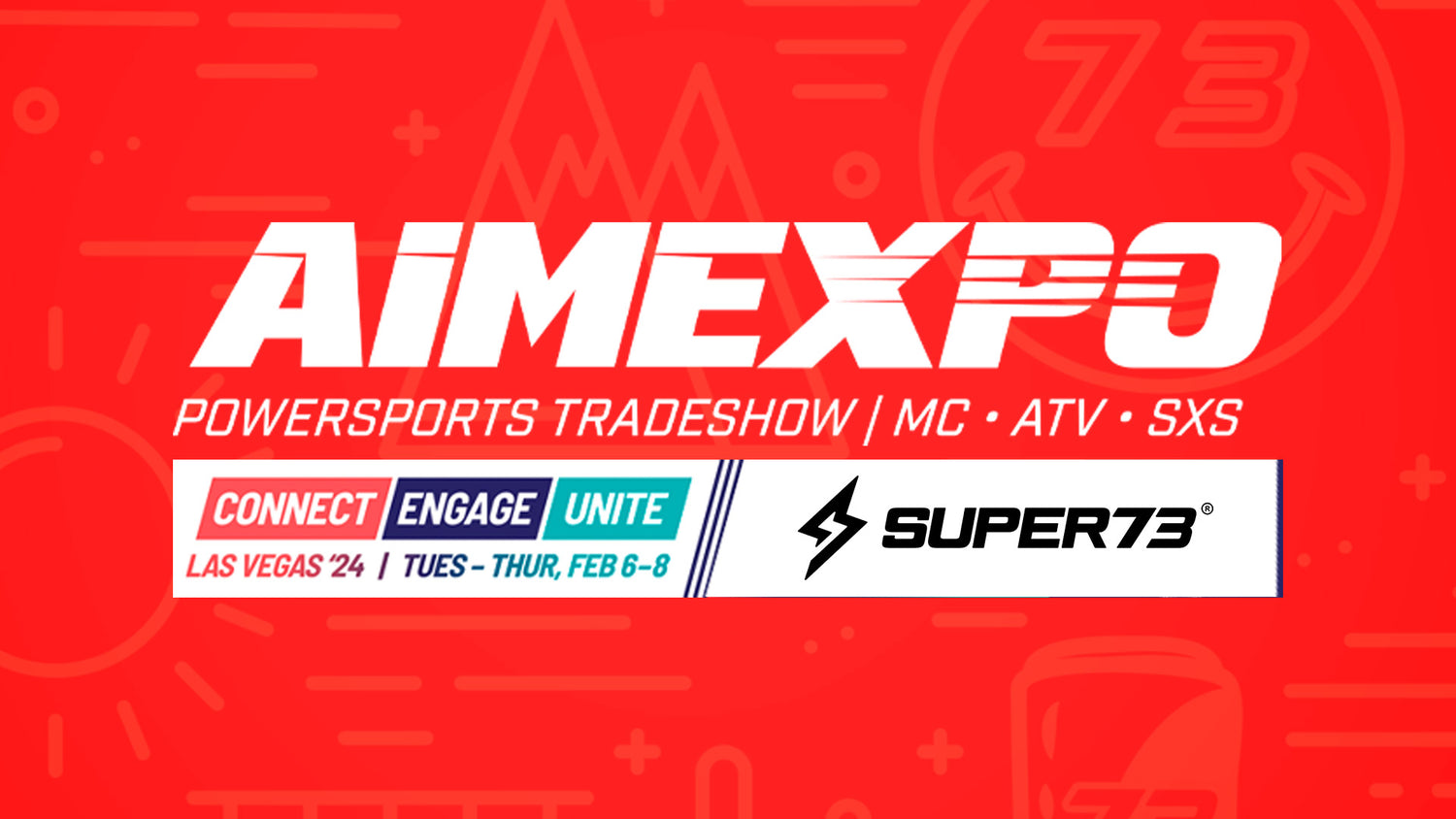 aimexpo powersports tradeshow super73