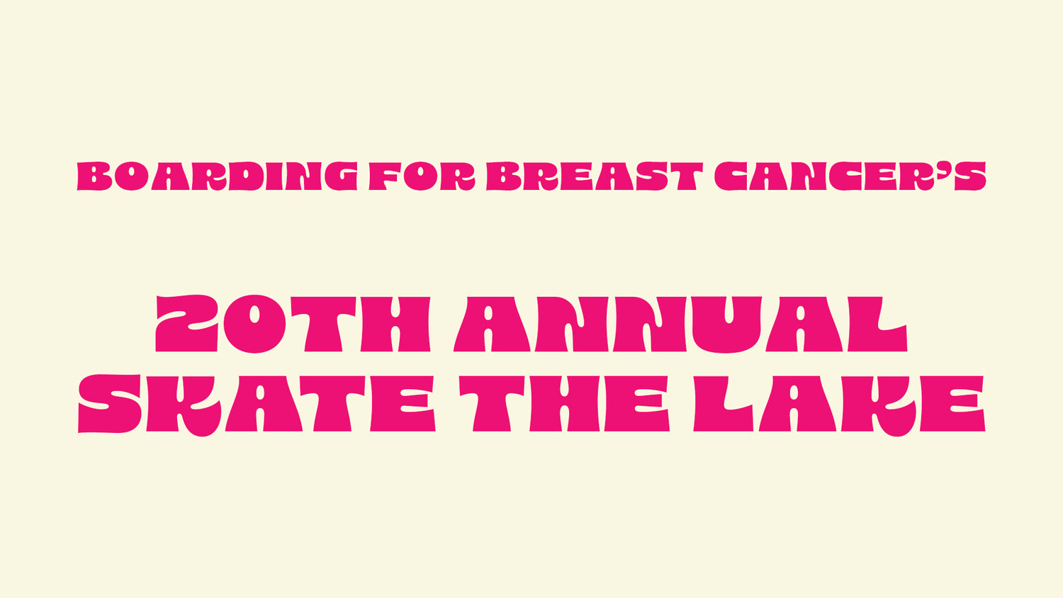 boarding for breast cancer's 20th annual skate the lake