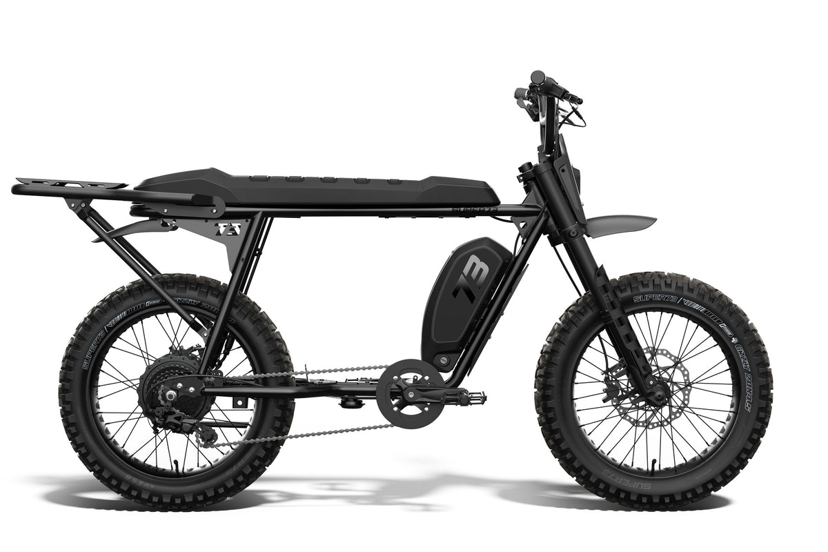 Side view of the SUPER73-S Blackout SE ebike.
