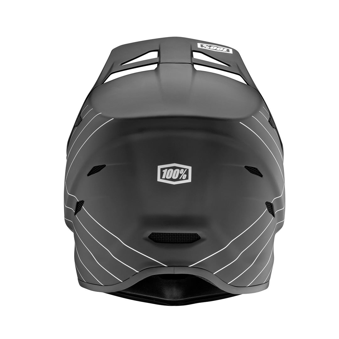 back view of 100% STATUS Helmet - Black