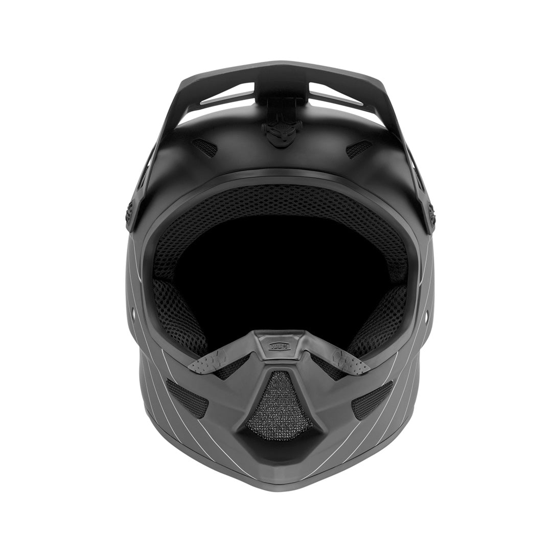 front view of 100% STATUS Youth Helmet - Black