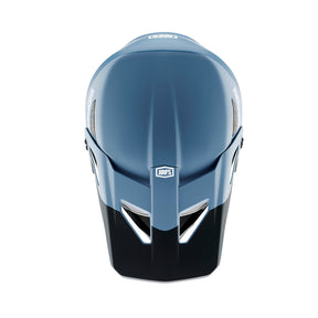 top view of 100% STATUS Helmet - Drop/Steel Blue