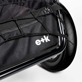 Studio image of the Earth+Kin ebike trailer.