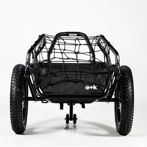 front view of SUPER73 x Earth+Kin Ebike Trailer