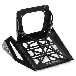 Product image with bungee cord of IrvLabs Front Utility Tray on bike