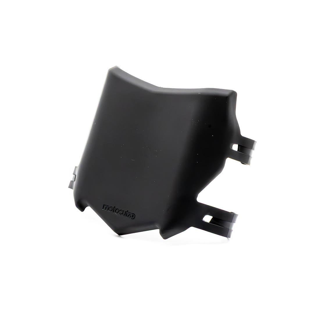 Right side view of the OG MotoCutz Front Plate in Black
