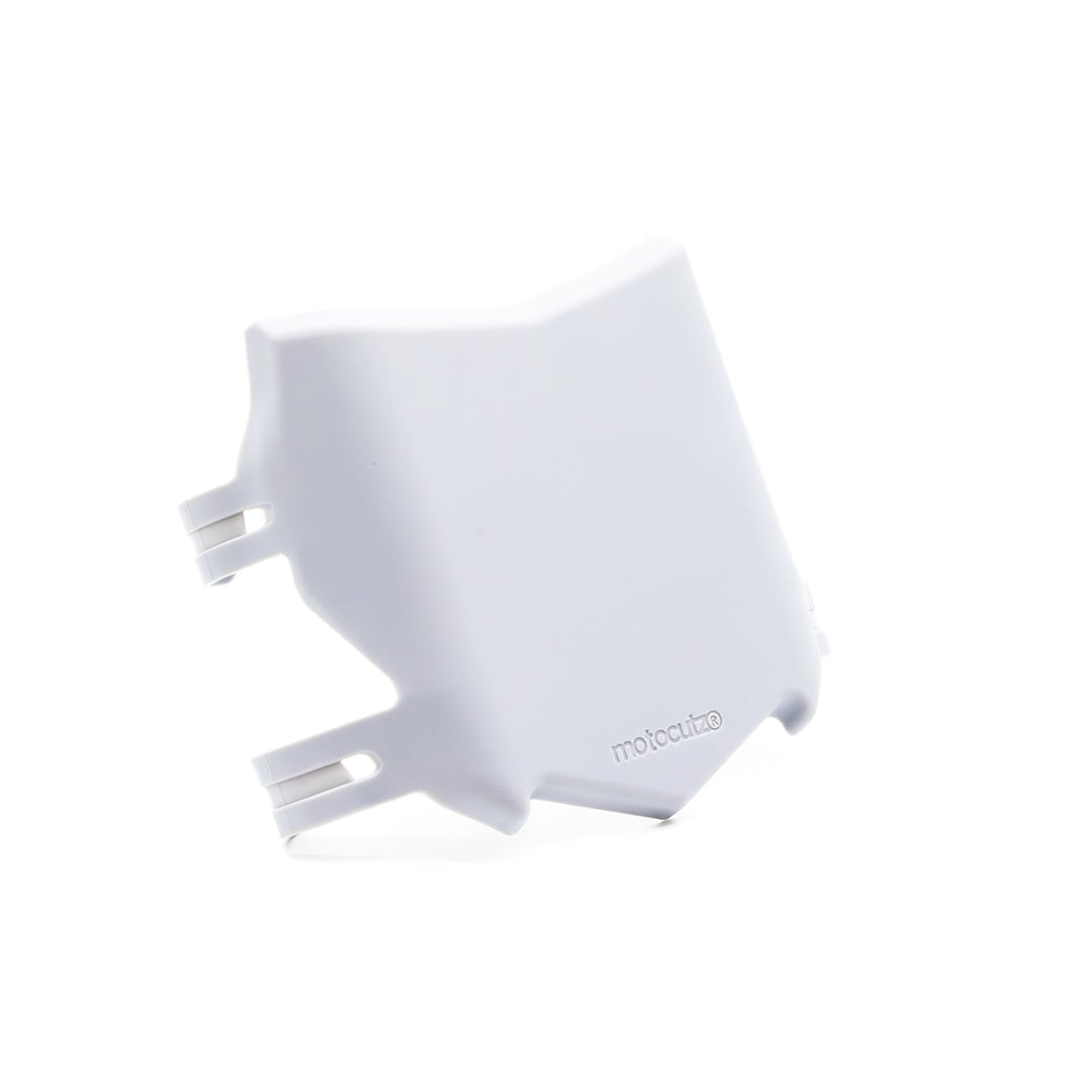 Left side view of the OG MotoCutz Front Plate in Grey
