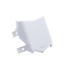 Left side view of the OG MotoCutz Front Plate in Grey