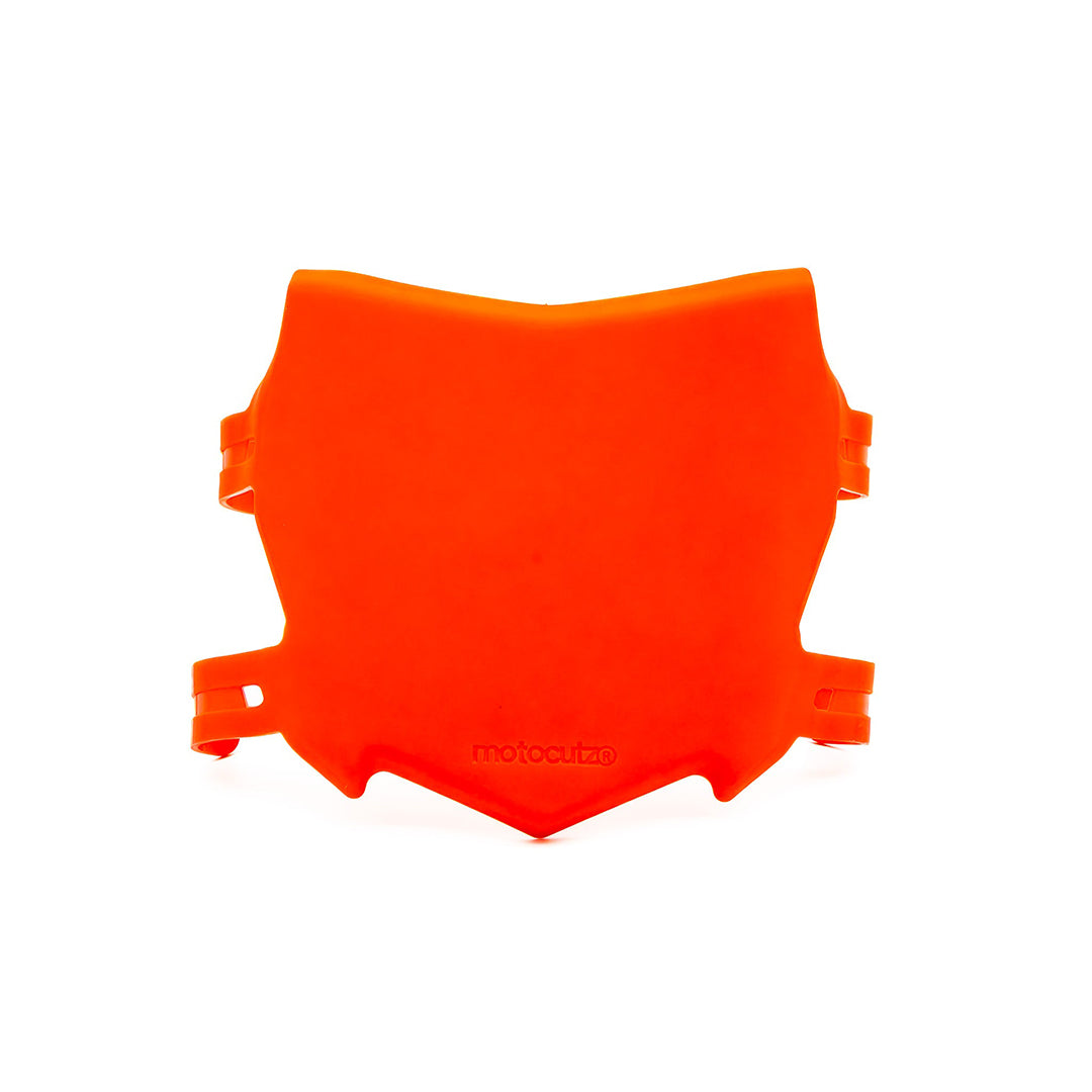 Full front view of the OG MotoCutz Front Plate in Red