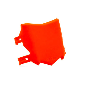 Left side view of the OG MotoCutz Front Plate in Red