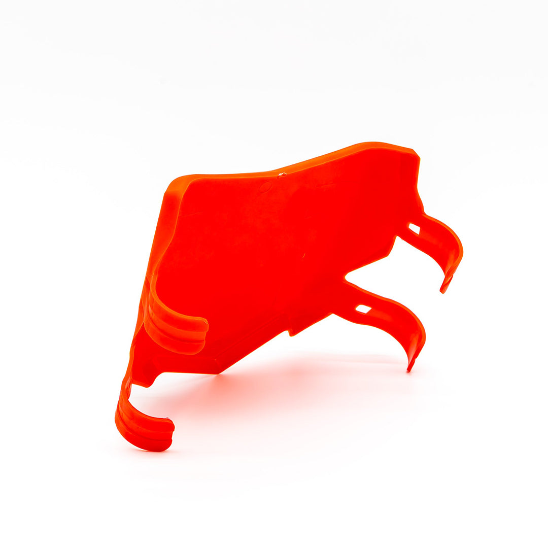 Rear view of the OG MotoCutz Front Plate in Red