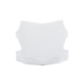 Full front view of the OG MotoCutz Front Plate in White