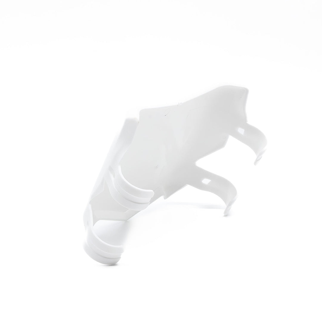 Rear view of the OG MotoCutz Front Plate in White