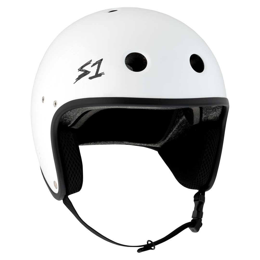 S1 Retro Lifer E-Helmet  - White Gloss