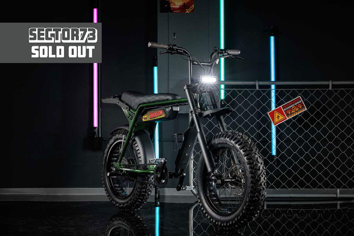 Sold out front angle image of SUPER73 SECTOR73 ZX First Contact ebike