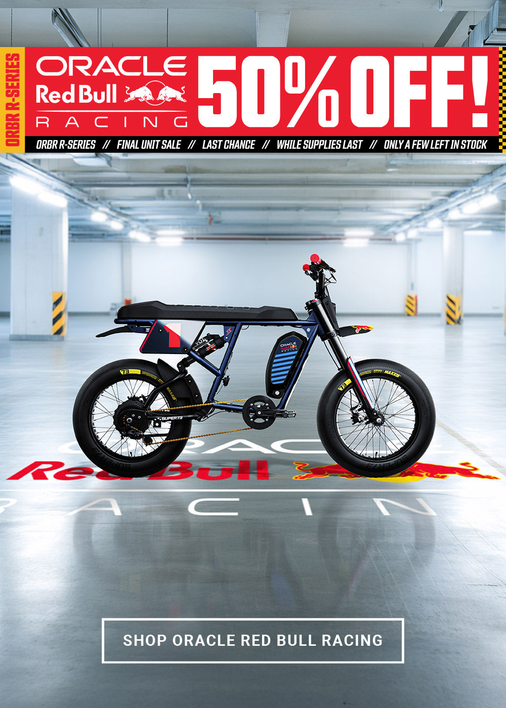 Click to shop the Oracle Red Bull Racing Adventure Series at 50% off for a limited time!