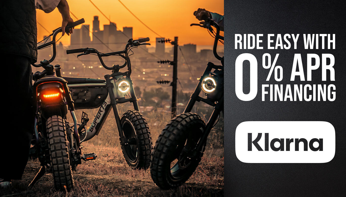 Ride easy with 0% APR financing when you use Klarna at checkout!