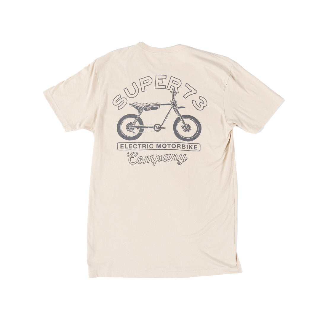 flat image of Z's the Day Tee back graphic in cream