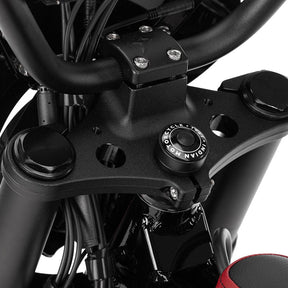 Detail shot of the S2 x Indian MC seat.