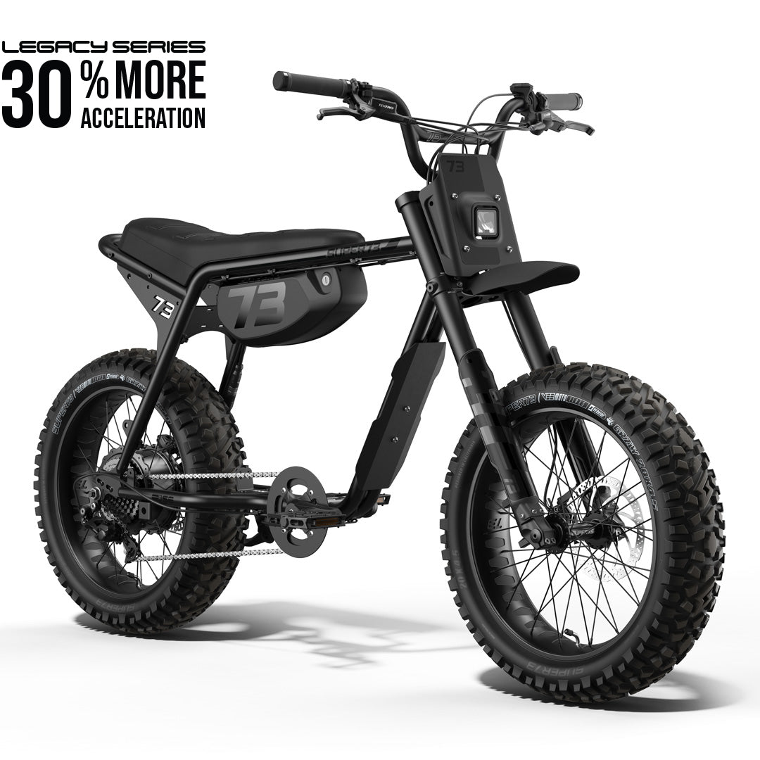Front view of the SUPER73-Z Adventure SE Legacy Series ebike in blackout @color_blackout