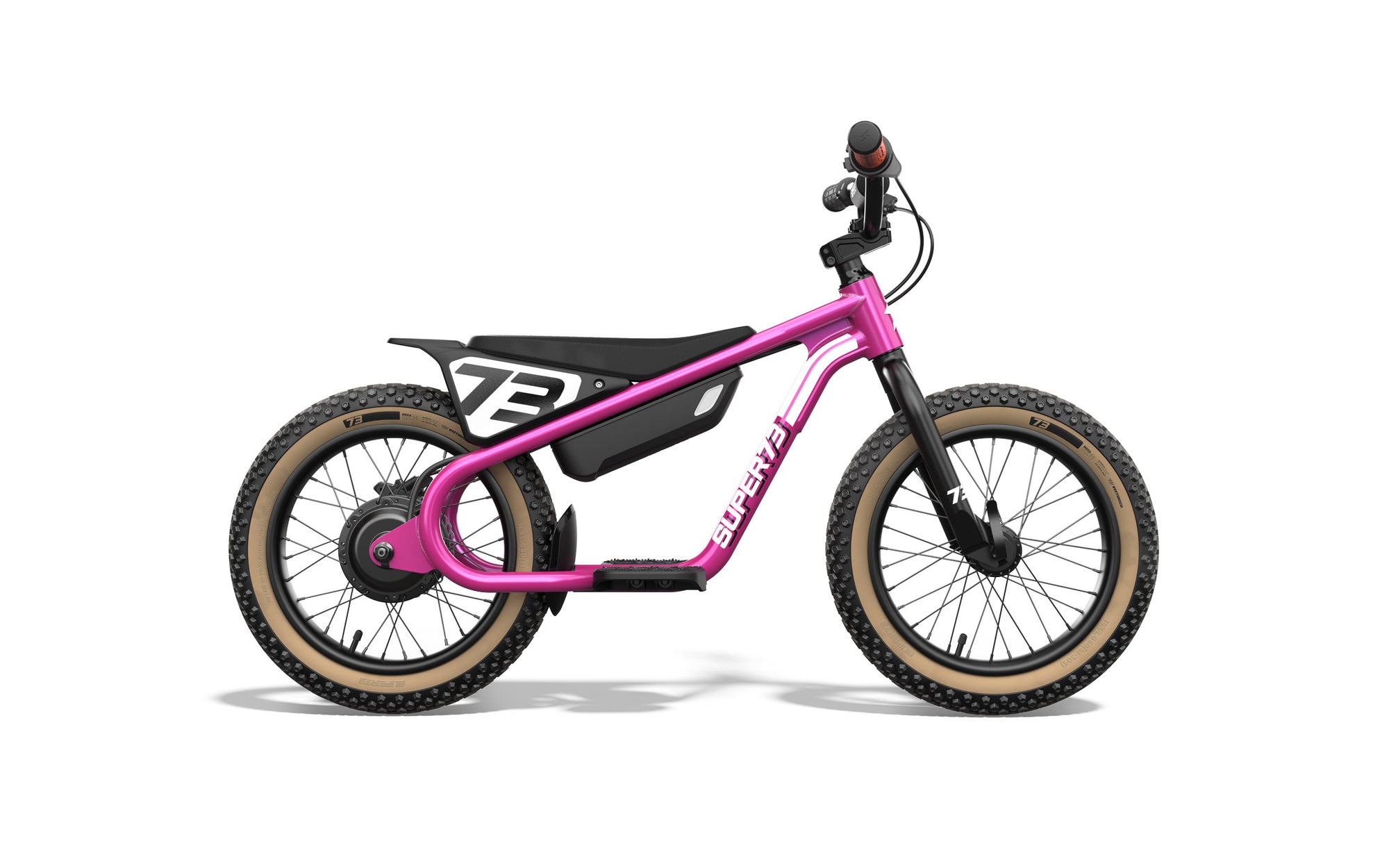 Side view of the Super73-K1D in pink