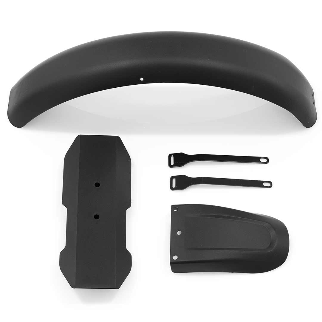 Flat image of all components for the fender kit.