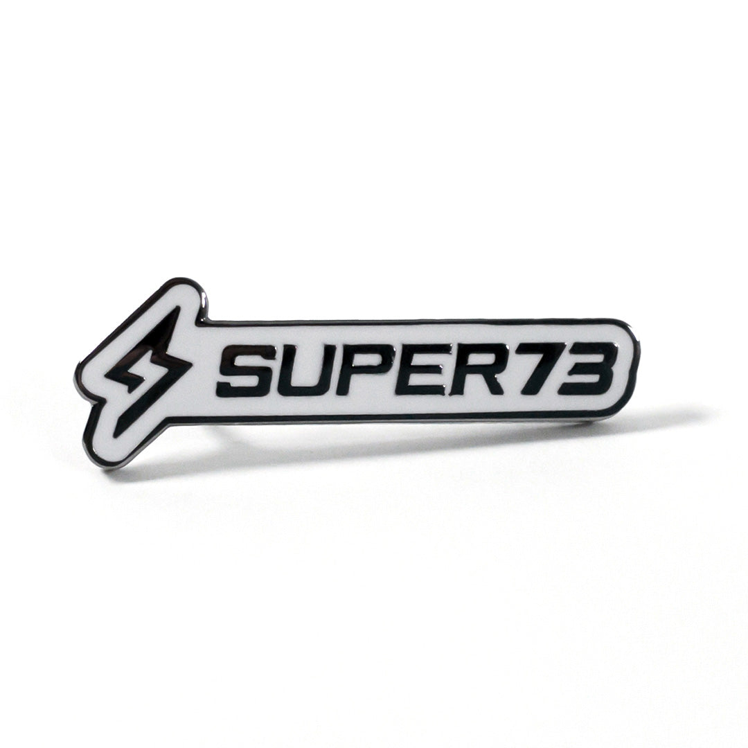 Front view of Super73 pin.