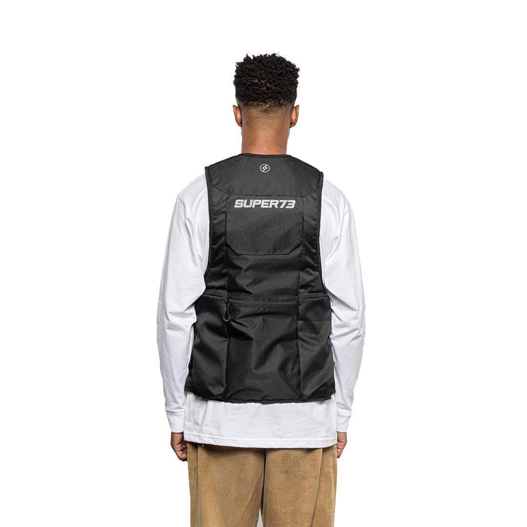 Vest on model with white background. View 2