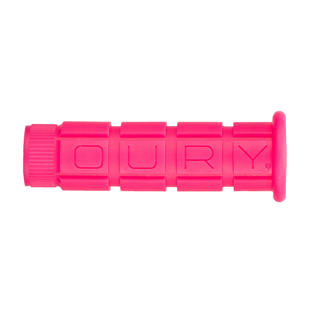 Pink Single Compound Oury Grips on white background.